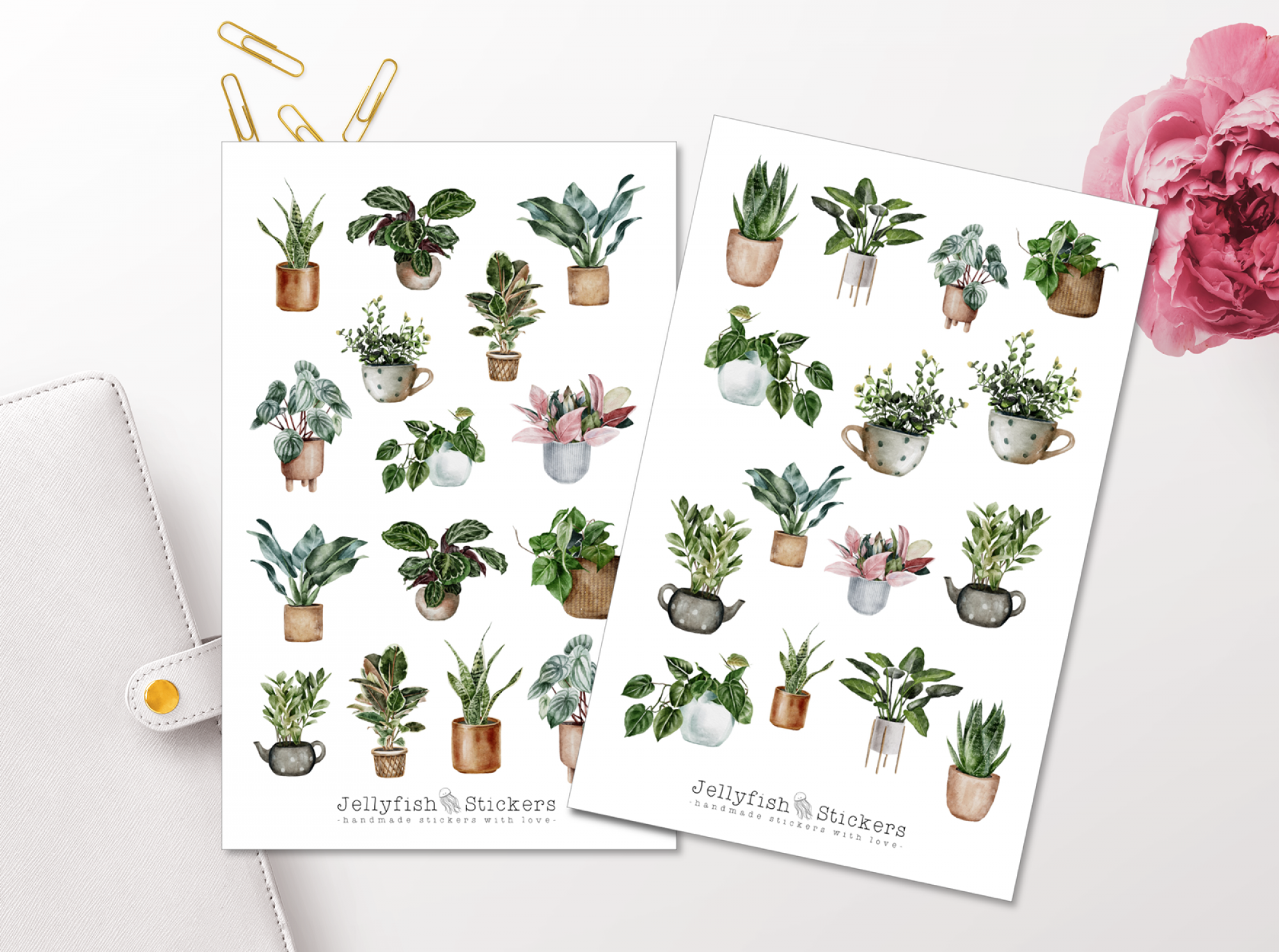Pflanzen Sticker Set
